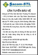 Tp. Hồ Chí Minh: Công ty CP Kho Vận Sài Gòn Thương Tín (Sacom – STL) Cần Tuyển CL1015641P5