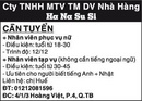 Tp. Hồ Chí Minh: Cty TNHH MTV TM DV Nhà Hàng Ha Na Su Si Cần tuyển nhân viên phục vụ nữ CL1017383