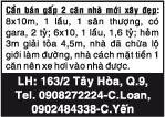 Cần bán gấp 2 căn nhà mới xây đẹp: 8x10m, 1 lầu, 1 sân thượng, có gara, 2 tỷ;