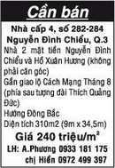 Tp. Hồ Chí Minh: Bán Nhà cấp 4, số 282-284 Nguyễn Đình Chiểu, Q.3 CL1019004