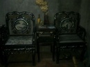 Tp. Hà Nội: Bán bộ bàn ghế cổ Kim Khánh gỗ trắc khảm ốc gồm 4 ghế, 2 đôn cao, 1 kệ, gia đình CL1027500