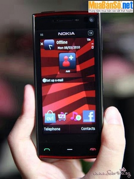 Cần bán Nokia X6 màu đỏ đen Còn bảo hành 10 tháng mua ở VThông A đường 3/2