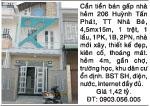 Cần tiền bán gấp nhà hẻm 206 Huỳnh Tấn Phát, TT Nhà Bè, 4,5mx15m, 1 trệt, 1 lầu,