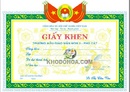 Tp. Hà Nội: Giay in, giay khen, bằng khen, giay khen hoc sinh, in bang khen, chung nhan .. CL1029518