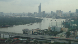 Cho thuê Căn hộ Saigon Pearl Sapphire 1, 2 phòng ngủ, view sông Saigon