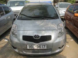 Bán Toyota Yaris Hatchback 1.3 đời 2008 biển 16L - 9617, màu bạc, số tự động