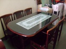 Tp. Hồ Chí Minh: Cần thanh lí 01 bộ bàn ăn bằng gỗ tốt. gồm có 01 cái bàn kính và 06 cái ghế RSCL1088258