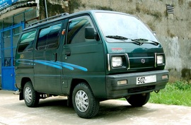 Bán gấp xe Suzuki Carry 7 chỗ, màu xanh