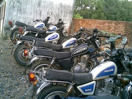 Bán 5 xe Suzuki GN 250cc công an thanh lý, xuất hóa đơn đăng ký.