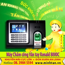 Máy chấm công ronald jack 8000C- call 0917 321 606