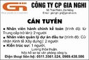Tp. Đà Nẵng: Công ty CP Gia Nghi 55 Thái Phiên, Đà Nẵng. Cần tuyển CL1059617