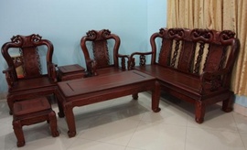 Bán 01 bộ bàn ghế Đồng kỵ bằng gỗ Hương