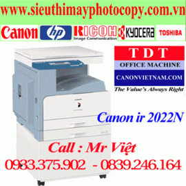 máy photocopy canon ir 2022N ,tốc độ 22 trang/phút photocopy khổ A3