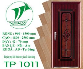 Cửa Thép Thuận Phước Vân Gỗ Sồi TP 1011