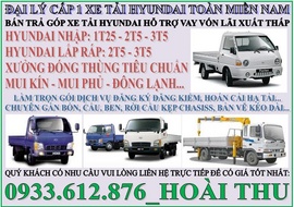 Bán xe tải hyundai 1t25 – 1t7 – 1t8 – 1t9 – 2t5 – 3t5 – 5t – 8t tải ben , cẩu ,