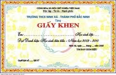 IN giấy khen, bằng khen, phôi giấy khen, phôi bằng khen, phôi chứng chỉ, phôi ch