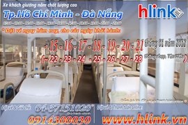Vé xe tết giường nằm chất lượng cao TP Hồ Chí Minh – Đà Nẵng