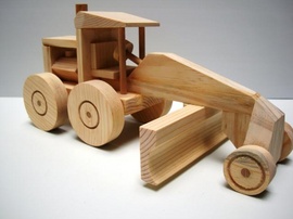 Đồ chơi gỗ - mô hình xe ủi đất