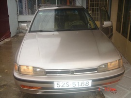 Honda Accord 1988 XLi, màu hồng phấn Zin, lên đèn 1992, máy êm, phun xăng, trợ lực,