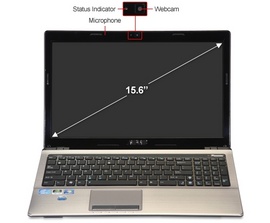Laptop Asus K53SC-SX156 (Màu Đen), Core  i5 2430M , giá rẻ nhất Hà Nội!