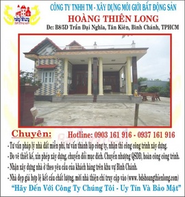 Cty Xây Dựng & MGBĐS Hoàng Thiên Long ( Khu Vực Bình Chánh)