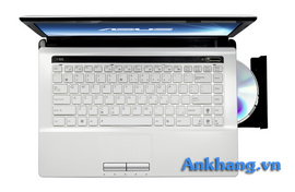 Laptop Asus K43E-VX492 (Màu Trắng), Intel Core i5 2430M, Ram 2GB, HDD 500GB