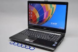 Bán laptop của Nhật hiệu Fujitsu giá 4tr500, máy như mới 99%, nguyên rin, đủ PK