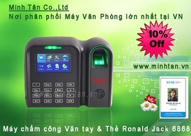 máy chấm công vân tay tốt nhất hiện nay __ Ronald Jack 6868- hàng cao cấp