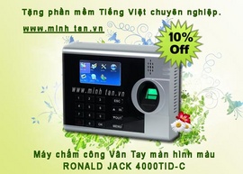 bán máy chấm công vân tay dùng cho thẩm mỹ viện Á Âu- 0917 321 606