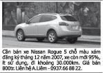 Cần bán xe Nissan Rogue 5 chỗ màu xám đăng ký tháng 12 năm 2007, xe còn mới 95%,