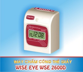 máy chấm công thẻ giấy siêu bền wise eye 2600A/ 2600D