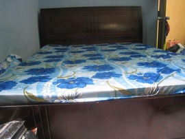 Bán 1 giường gỗ 1m6 & 1 tủ quần áo gỗ nhỏ 1m2