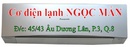 Tp. Hồ Chí Minh: Cơ điện lạnh Ngọc Mẫn CL1102037