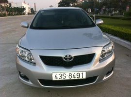 Cần bán xe toyota altis đời cuối 2009 màu bạc 2. 0 AT, biển số 43 tên tư nhân