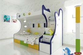 Bán giường hai tầng trẻ em tại siệu thị nội thất Cát Đằng.