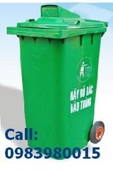 Bán Thùng rác nhựa HDPE, nhựa composit ( 55 lit - 660lit), Cty Công nghiệp Xanh