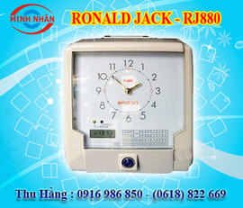 máy chấm công thẻ giấy Ronald Jack RJ-880. lh:0916986850