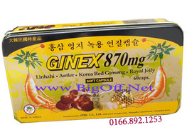 GINEX 870mg - Sản phẩm (4in1) Hồng Sâm – Linh Chi – Nhung Hươu – Sữa ong chúa