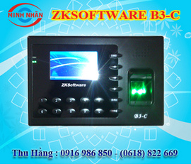 máy chấm công vân tay và thẻ cảm ứng ZK-Soft Ware B3-C. khuyến mãi