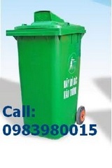 Thùng rác HDPE composit - PE, thùng rác môi trường 55 lít