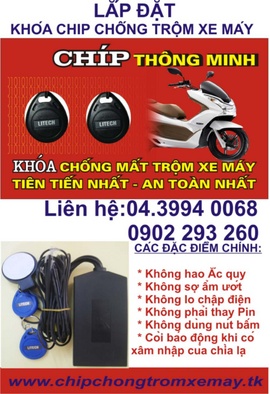 Khoá chíp Smartkey chống trộm xe máy