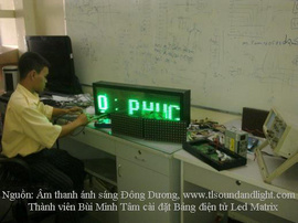 Học lắp rắp bảng led matrix TQ, hcm, 08 22449119, Đông Dương