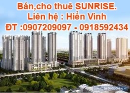 Cần bán căn hộ khu phức hợp Sunrise city.