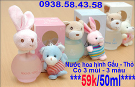 Bán Nước Hoa Hình Gấu Bông Giá Rẻ Dành Cho Teen *****59K/ 50ML*******