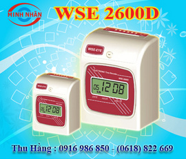 máy chấm công thẻ giấy wise eye 2600A/ 2600D. phù hợp cho các KCX, KCN