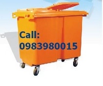 Thùng Rác Nhựa HDPE, thùng nhựa công nghiệp 95L -120L - 240L - 660l