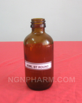 Thanh Lý Chai Thủy Tinh 60ml( Màu Nâu) 60ml Boston Round Amber Type III