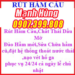 rút hầm cầu thông cống nghẹt 0907. 399. 808