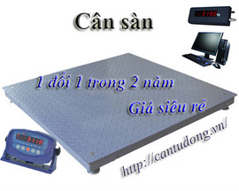 Cân sàn độ chính xác cao kết cấu bền vững tải trọng từ 1 - 3tấn