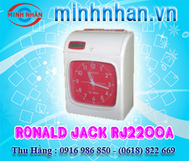 Máy Chấm Công Thẻ Giấy Ronald Jack Rj-2200A/ 2200N Giá Rẻ Nhất